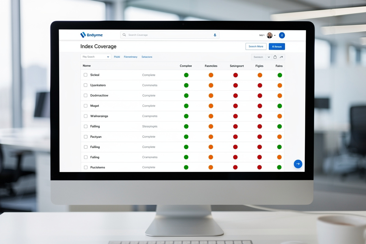 Rapport de couverture d'index dans Google Search Console pour vérifier les pages indexées d'un site