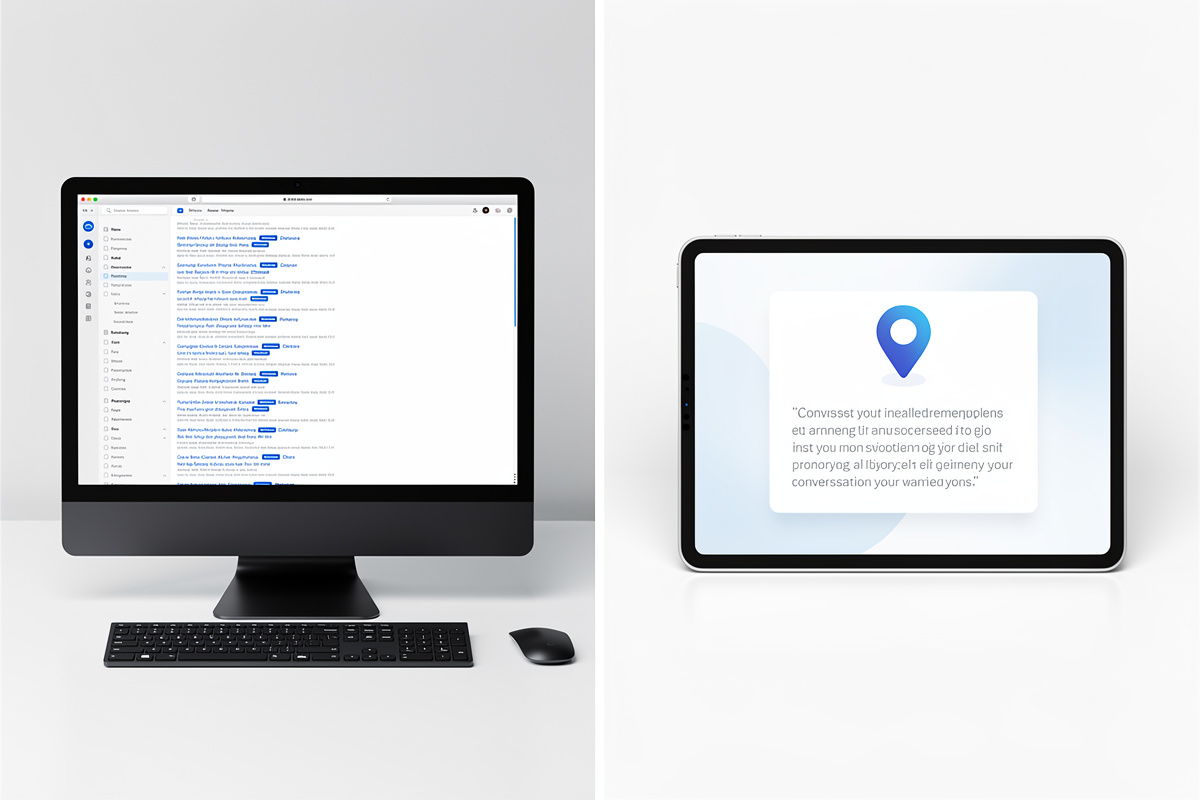 Comparaison entre liste de liens SEO classique et réponse unique d'un moteur génératif local