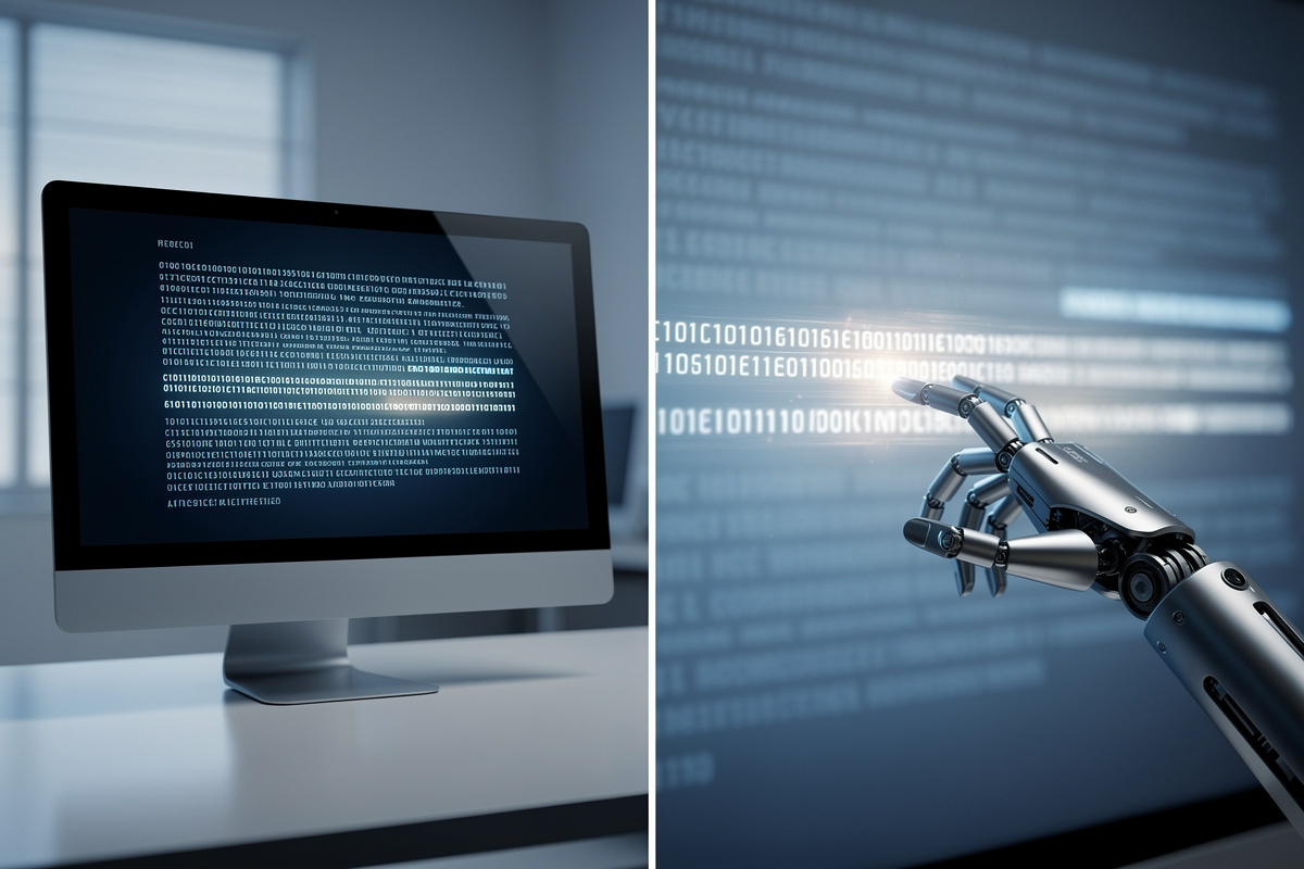 Illustration du processus de réécriture automatique des meta descriptions par Google dans les SERPs